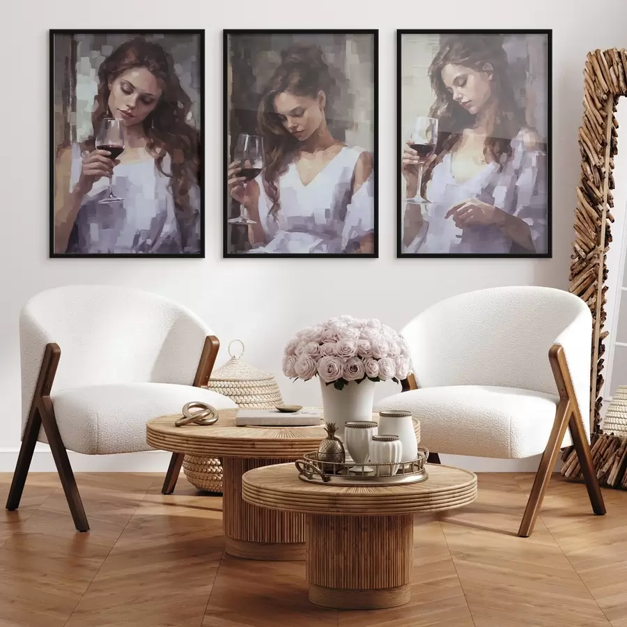 fotószőnyeg Lányok és bor d00443