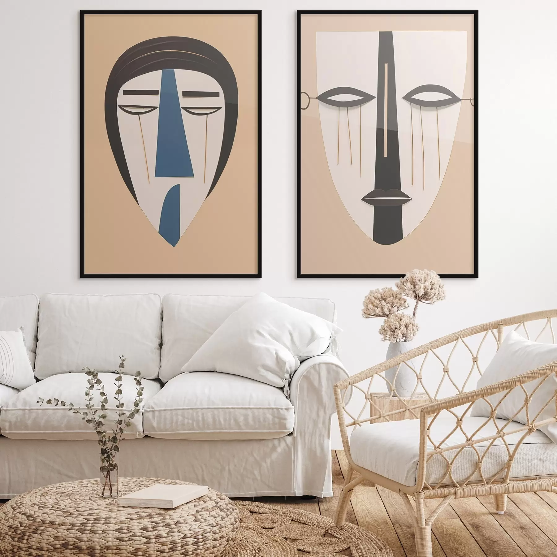 fotószőnyeg Absztrakt arcok d00500