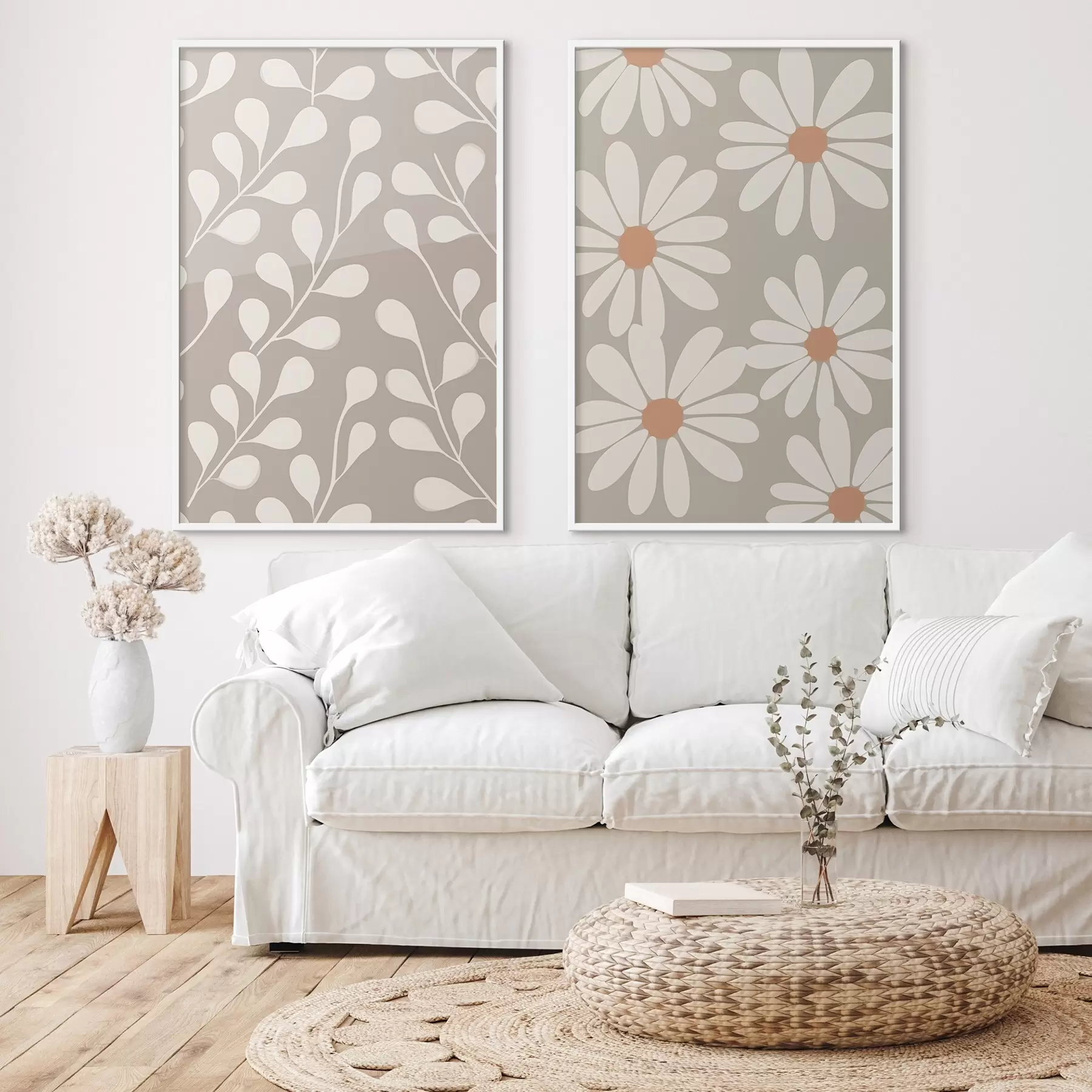 fotószőnyeg Ágak és százszorszépek d00510