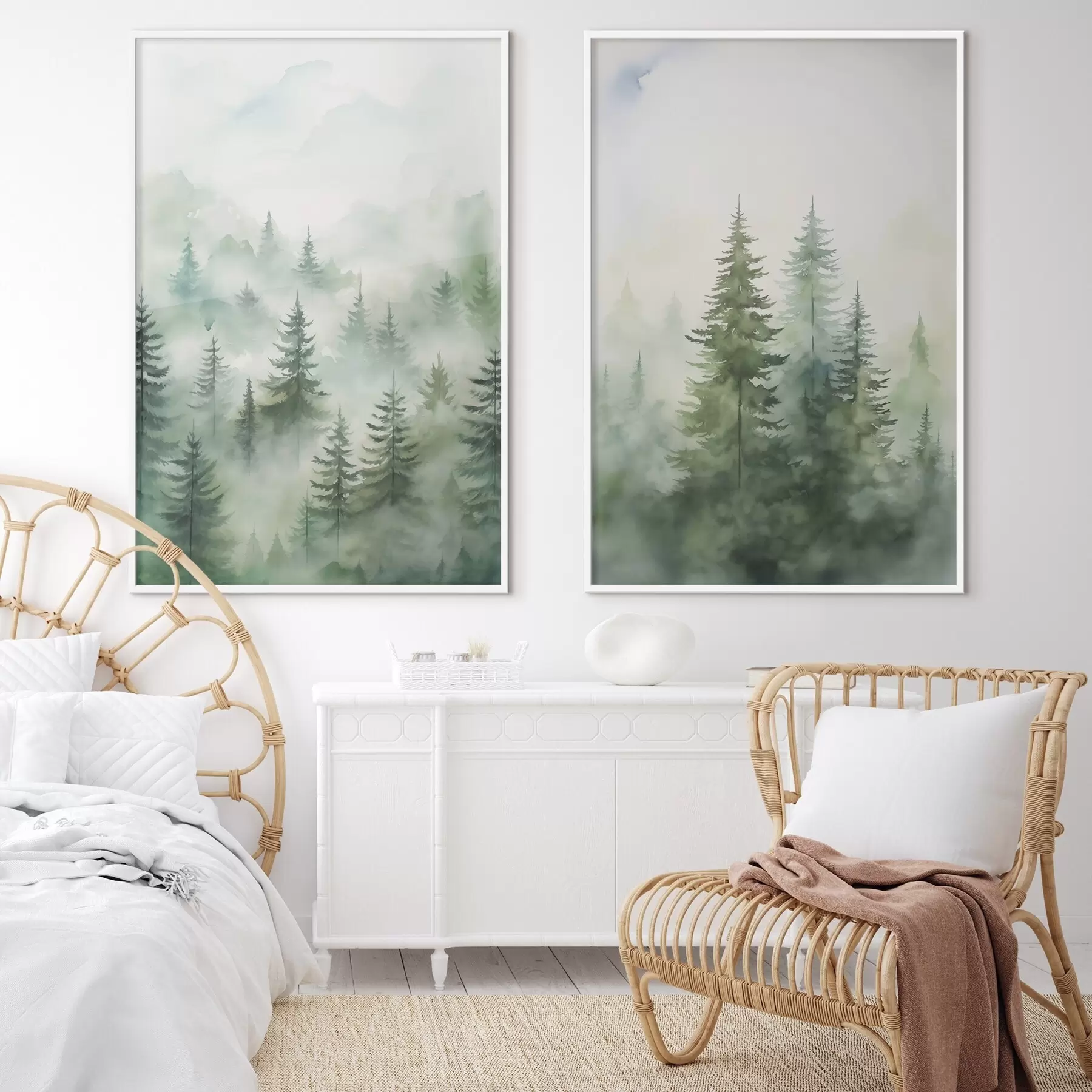 fotótapéta Erdő a ködben d00534