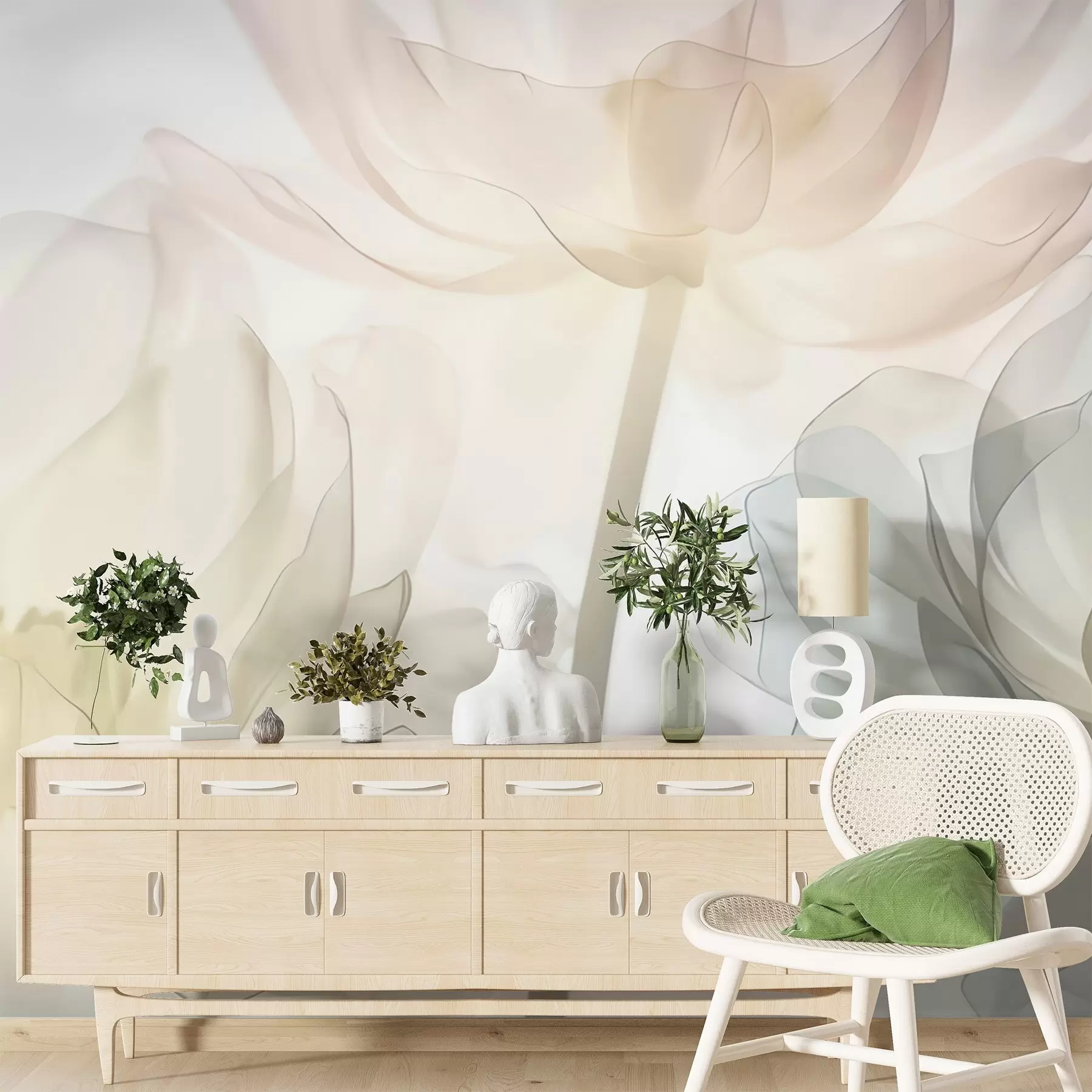 fotószőnyeg Nagy virágok w05030