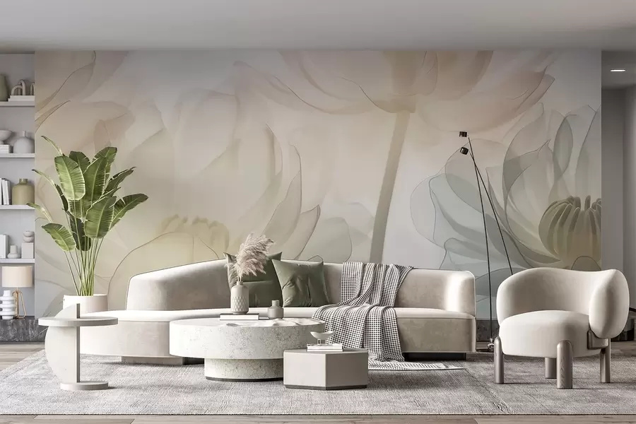 fotószőnyeg Nagy virágok w05030