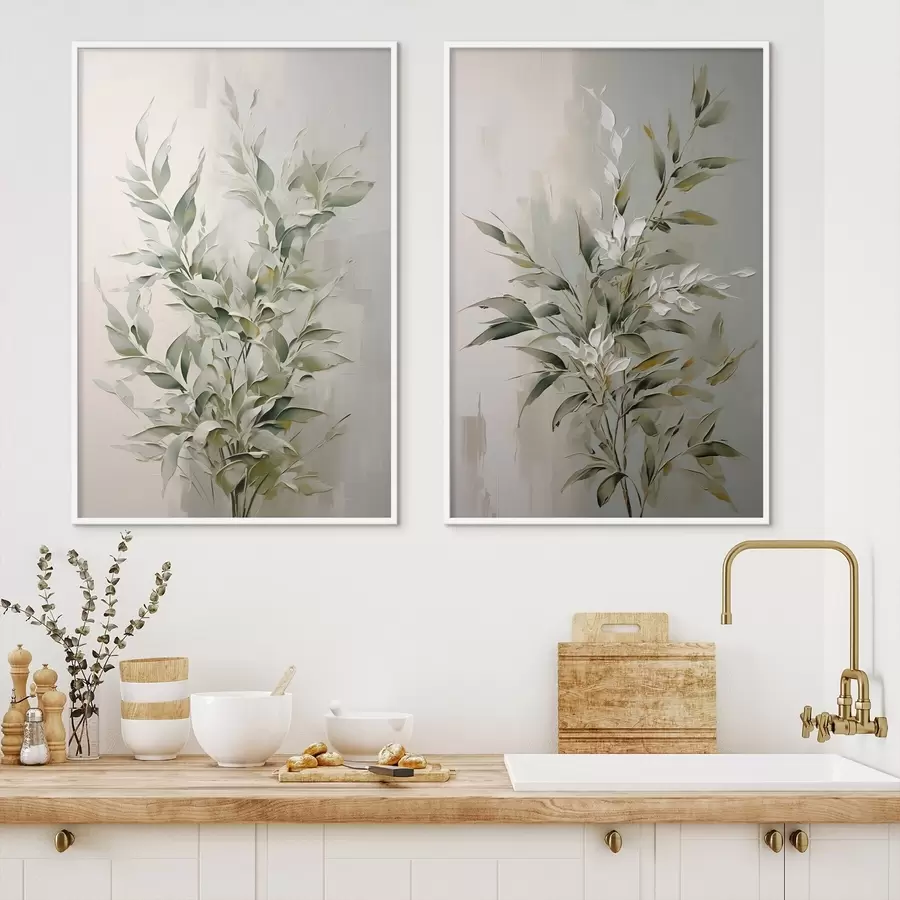 fotószőnyeg Absztrakt ágak levelekkel d00851