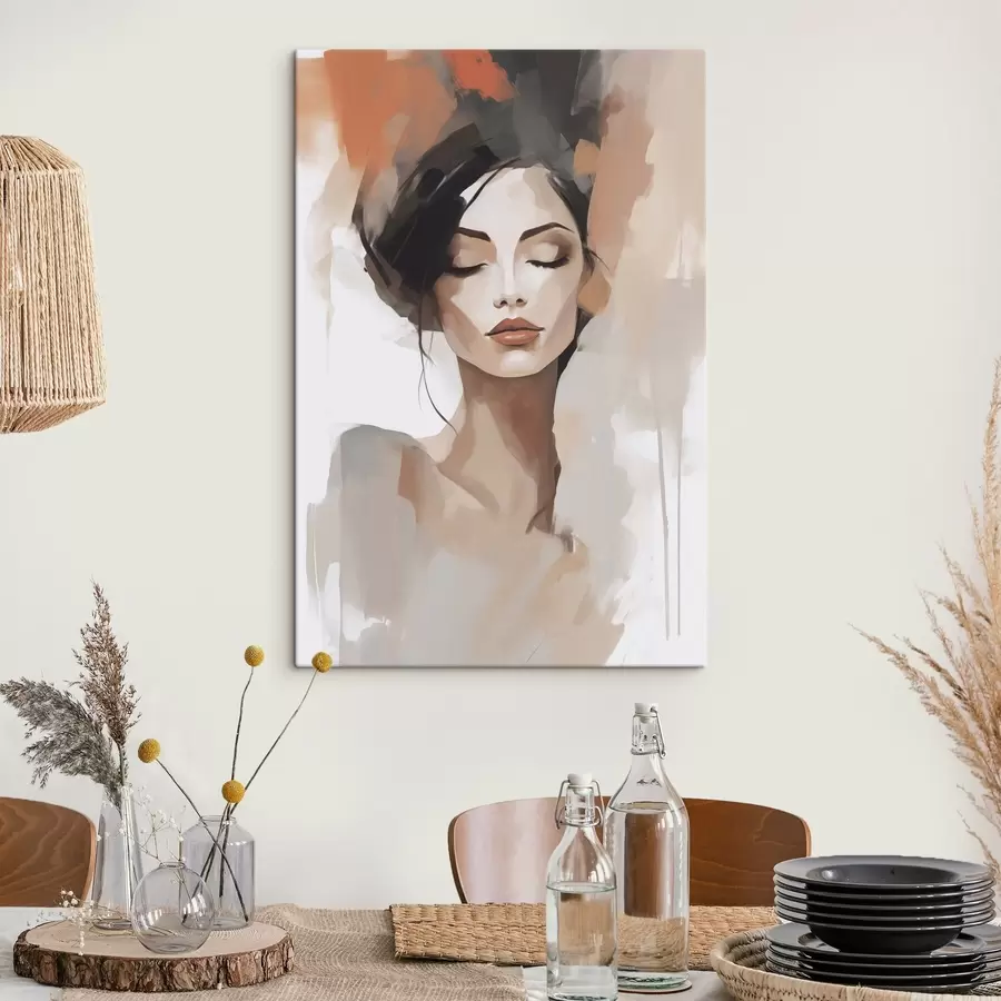 fotótapéta Absztrakt portré egy lányról s47151