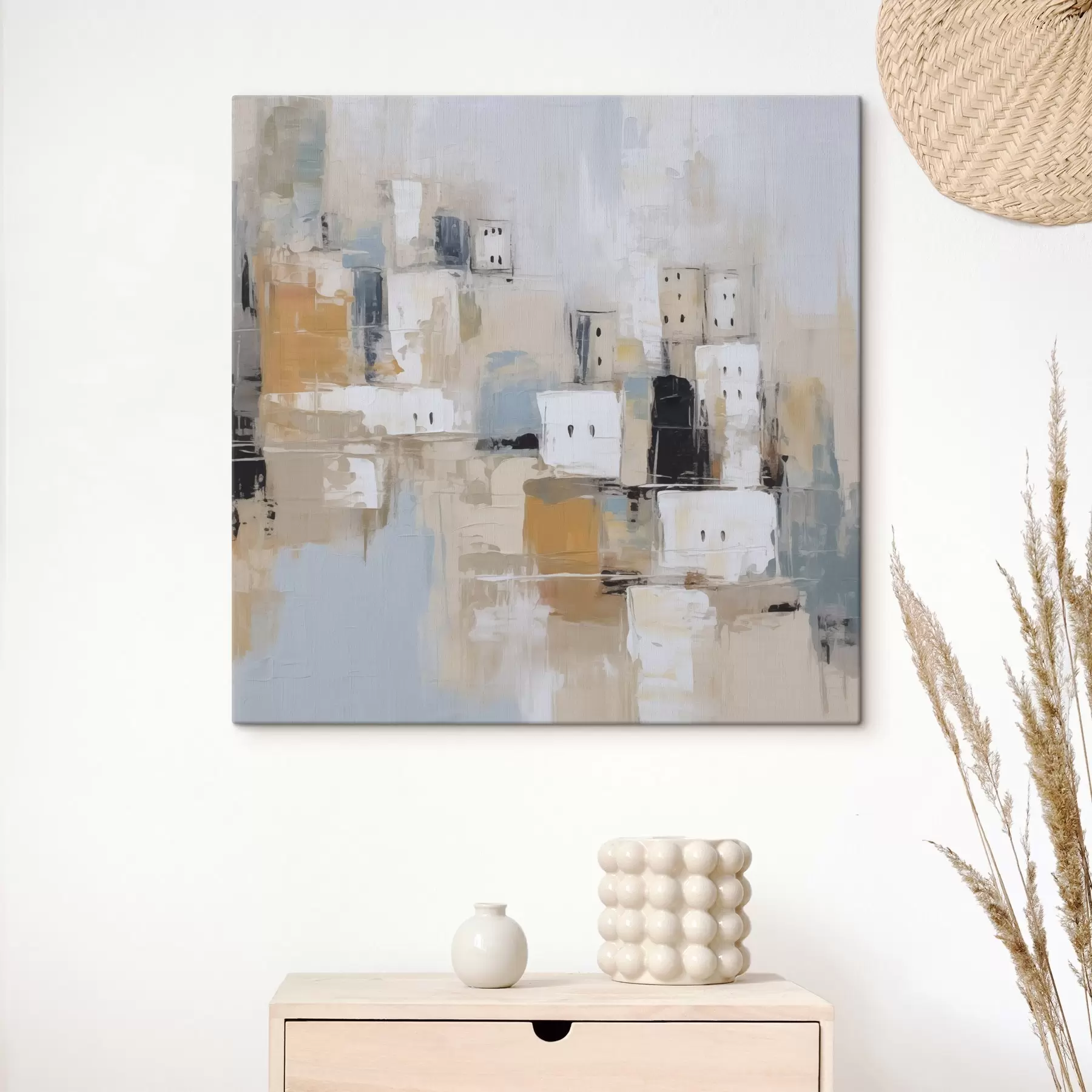 fotótapéta Absztrakt városi festményimitáció s47242