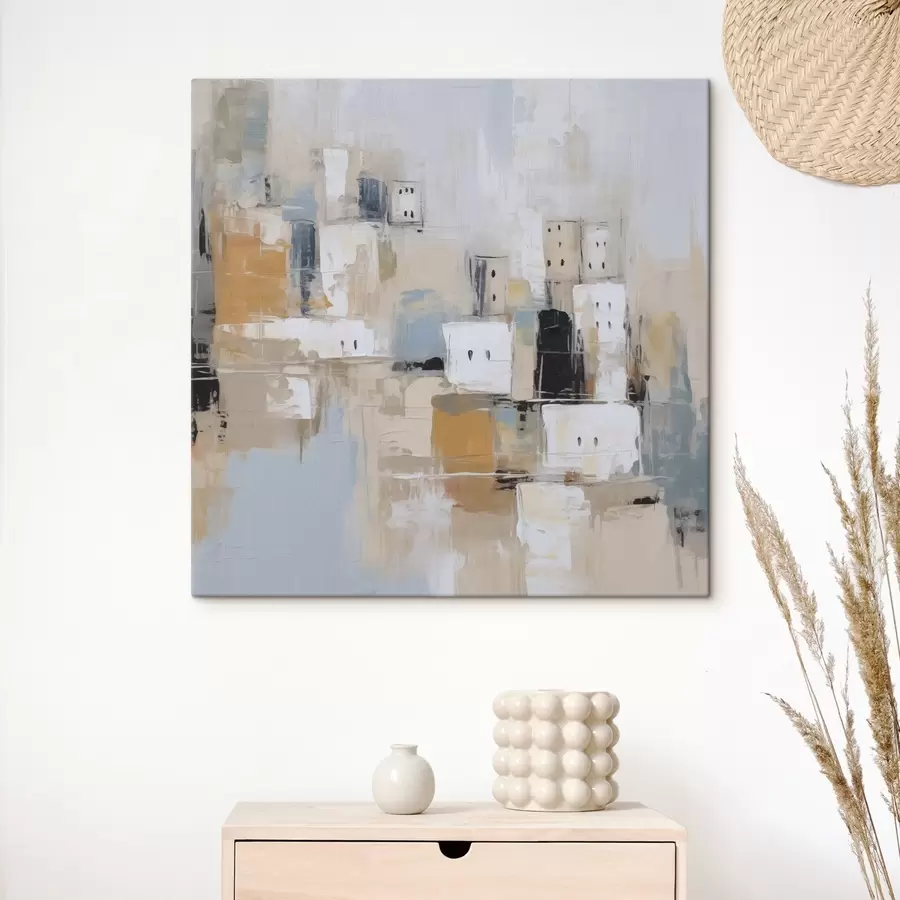 fotótapéta Absztrakt városi festményimitáció s47242