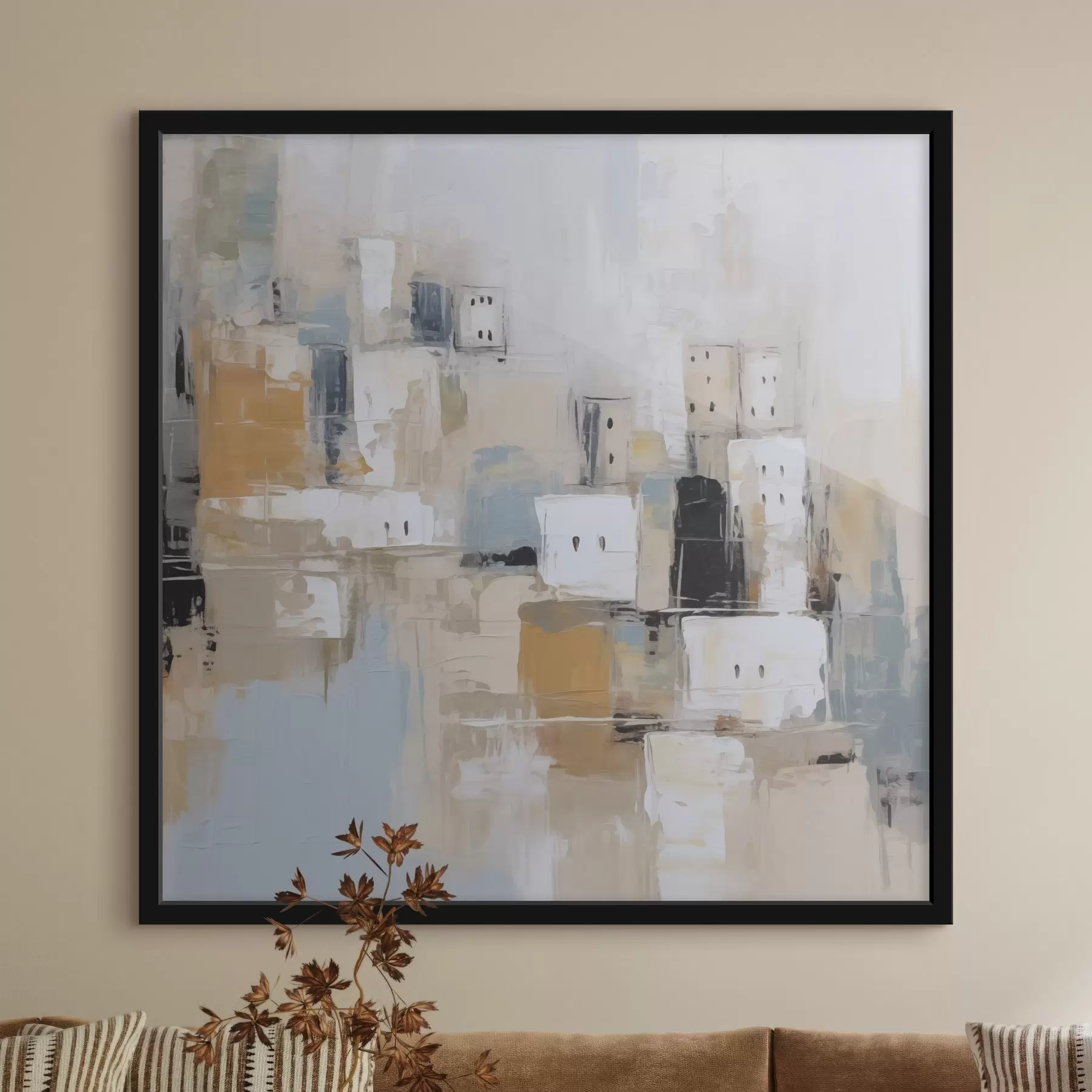 fotószőnyeg Absztrakt városi festményimitáció f47242