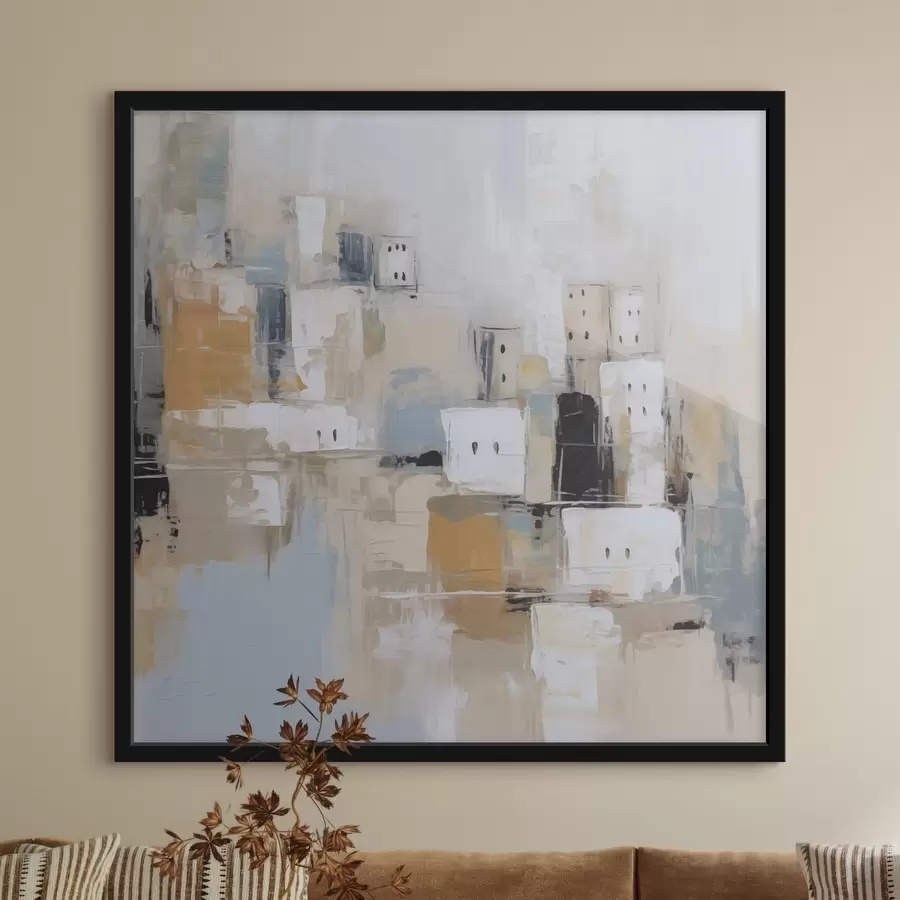 fotószőnyeg Absztrakt városi festményimitáció f47242