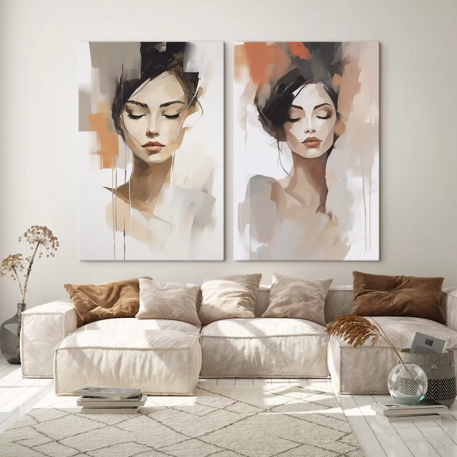 fotótapéta Absztrakt portré egy lányról m01159