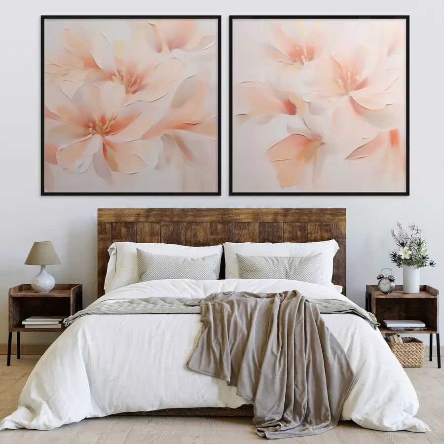 fotószőnyeg Absztrakt, finom virágok d00789