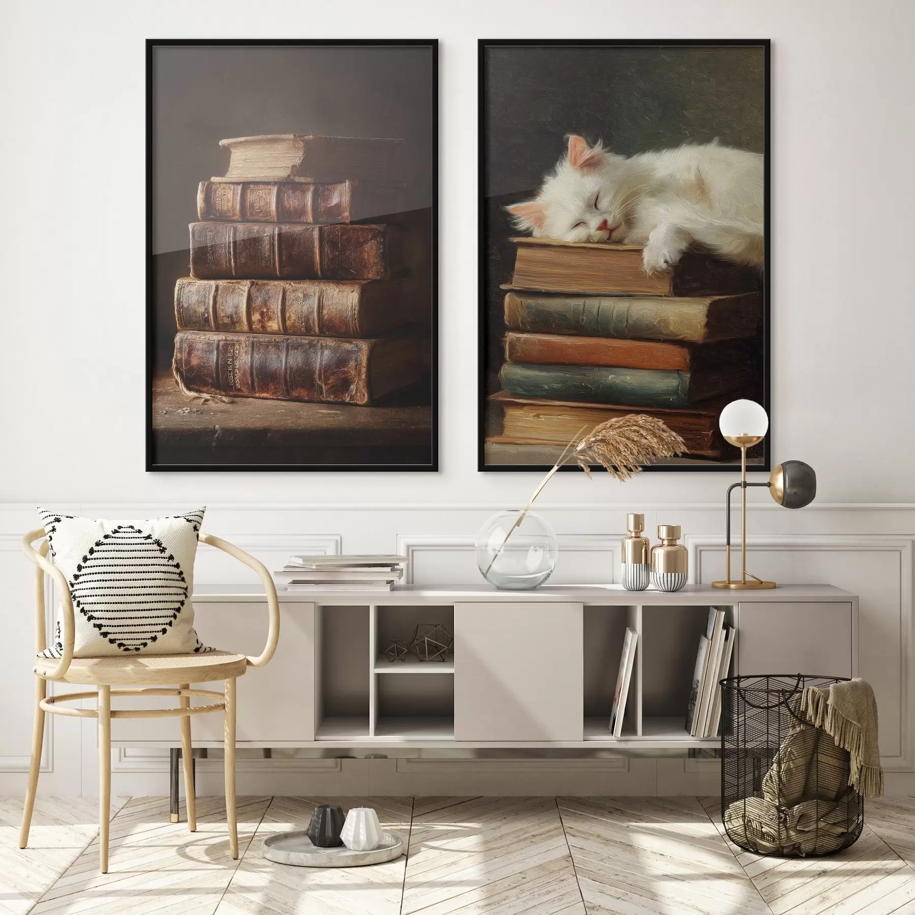 fotószőnyeg Macska a könyveken d00919