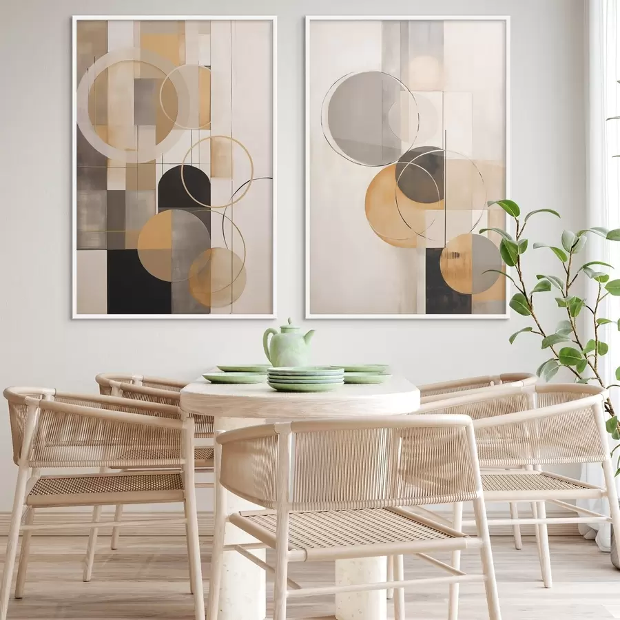 fotószőnyeg Geometrikus absztrakció körökkel d00858