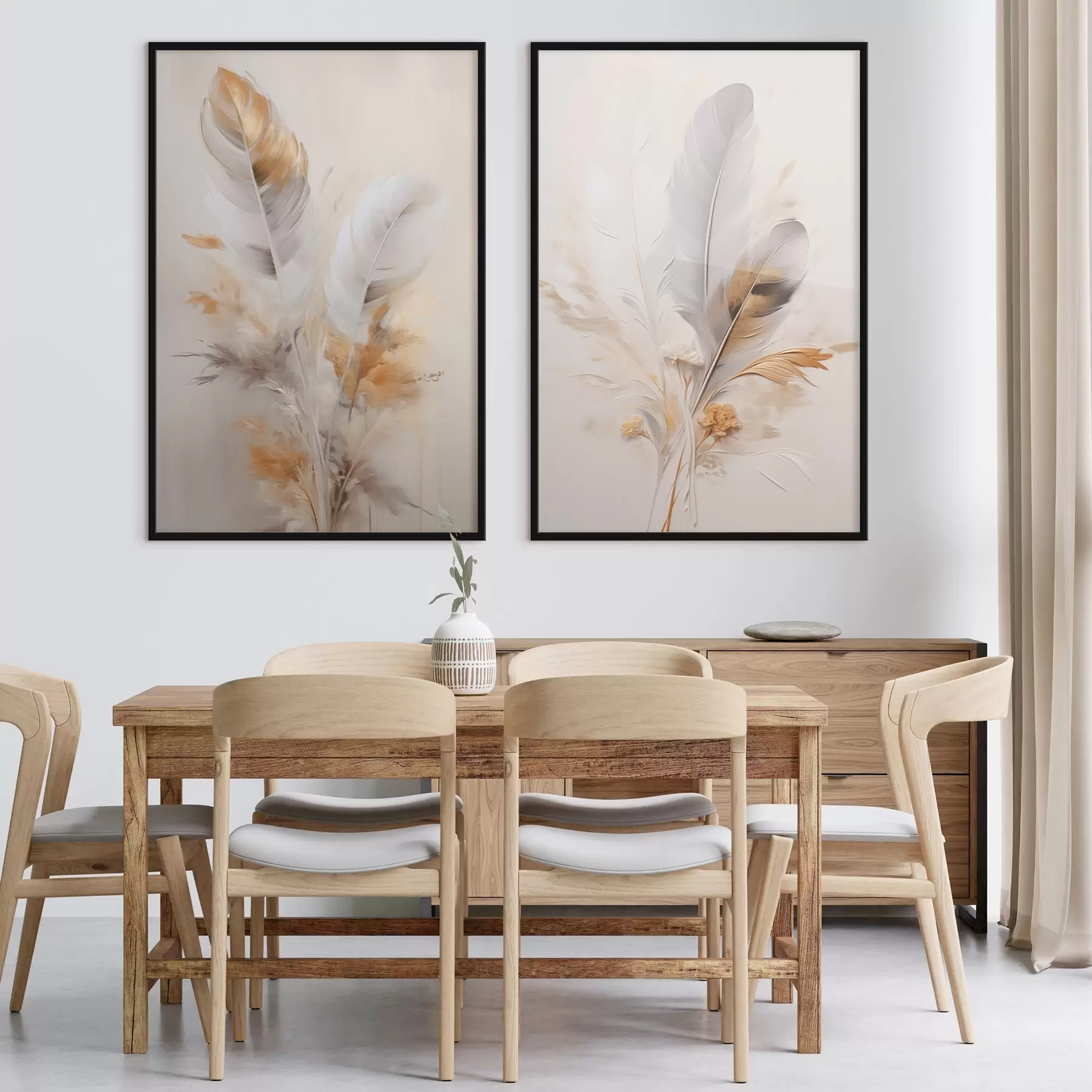 fotószőnyeg Absztrakt tollak, bézs és barna tollakkal körülvéve, puha és finom, világos bézs háttérrel d01016