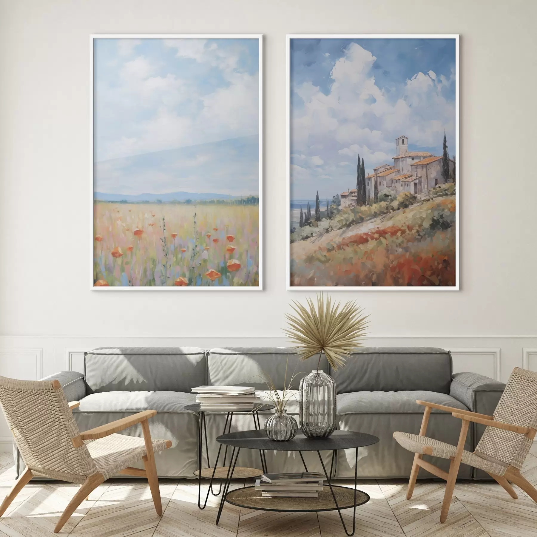 fotószőnyeg Festészet vidéki táj utánzata d01018