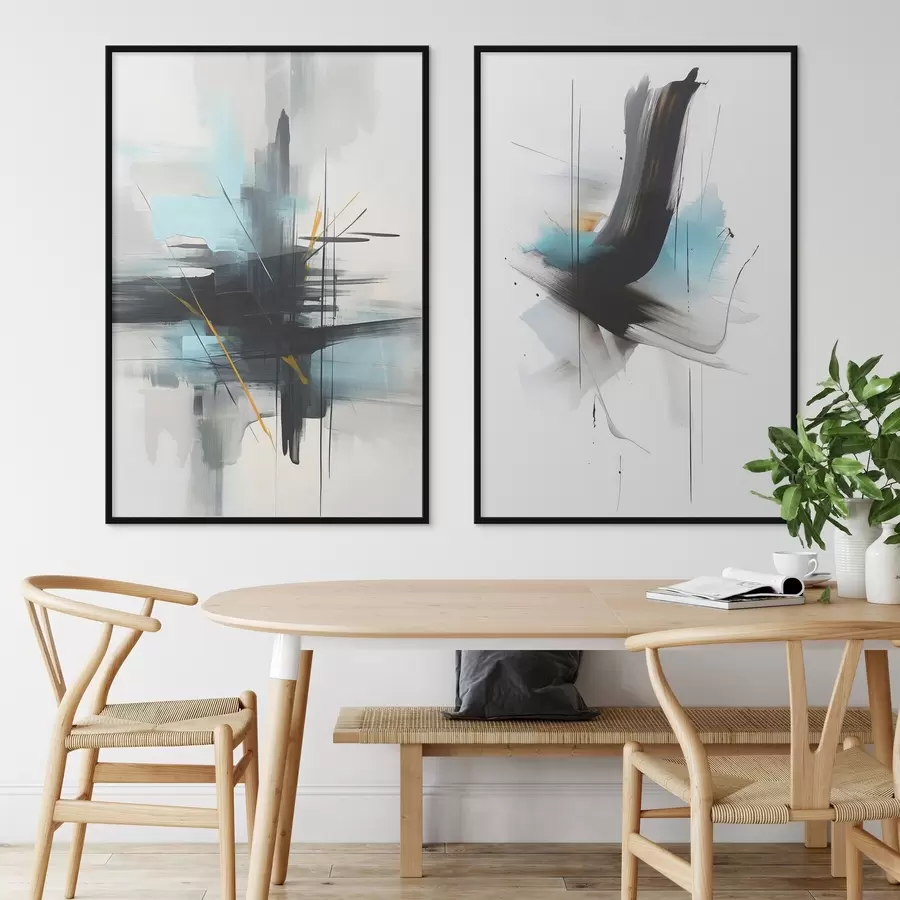 fotószőnyeg Absztrakció, fröccsenések és ecsetvonások imitációjával d01037