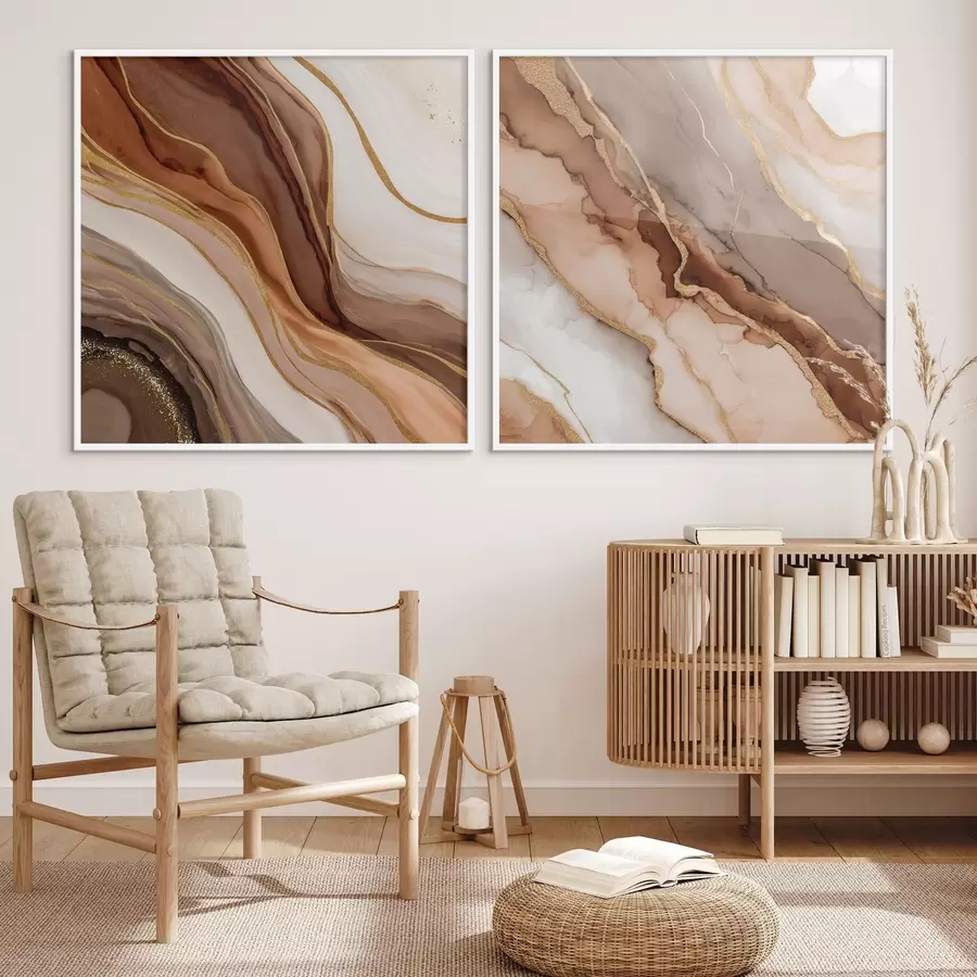 fotószőnyeg Kétrészes absztrakt kompozíció sima, réteges átmenetekkel d00982