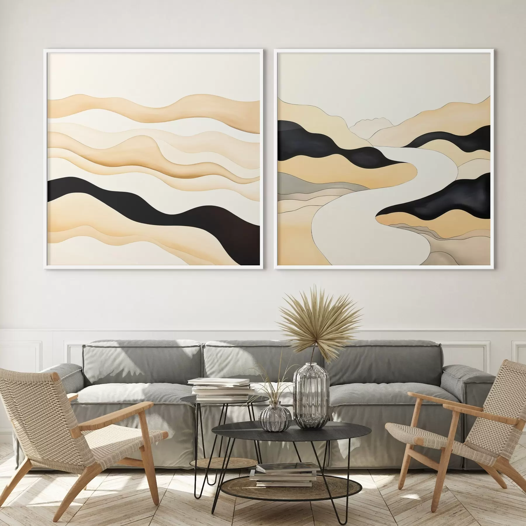 fotószőnyeg A természetes ritmusok ihlette absztrakt formák d00992