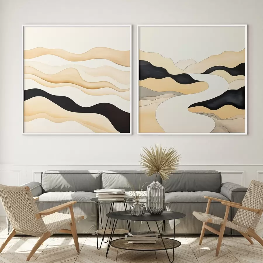 fotószőnyeg A természetes ritmusok ihlette absztrakt formák d00992