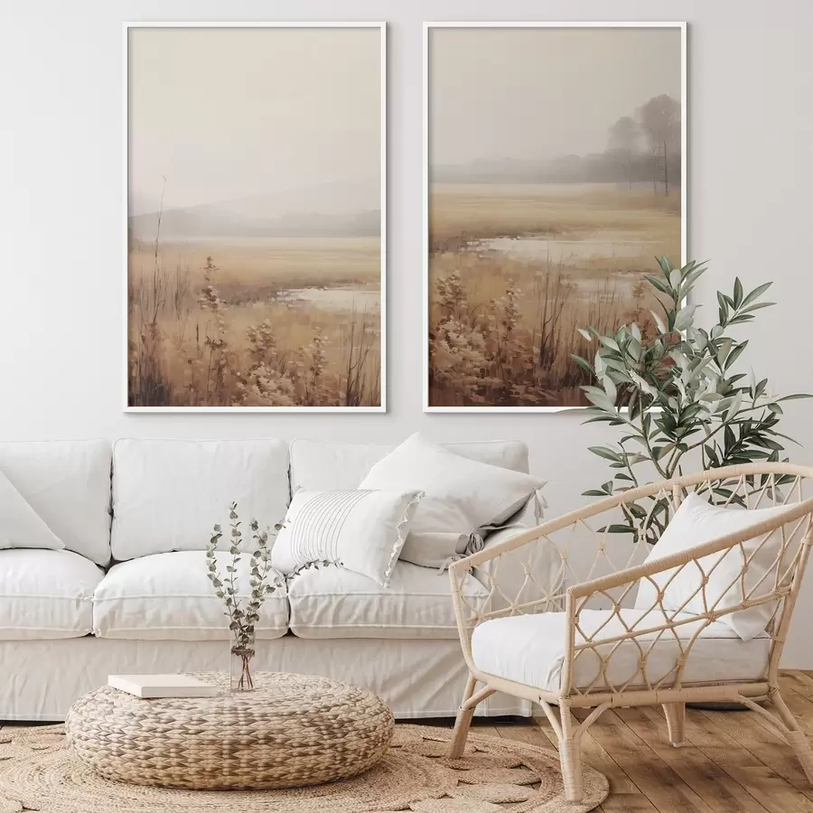 fotószőnyeg Szárított virágok egy mezőn d01053