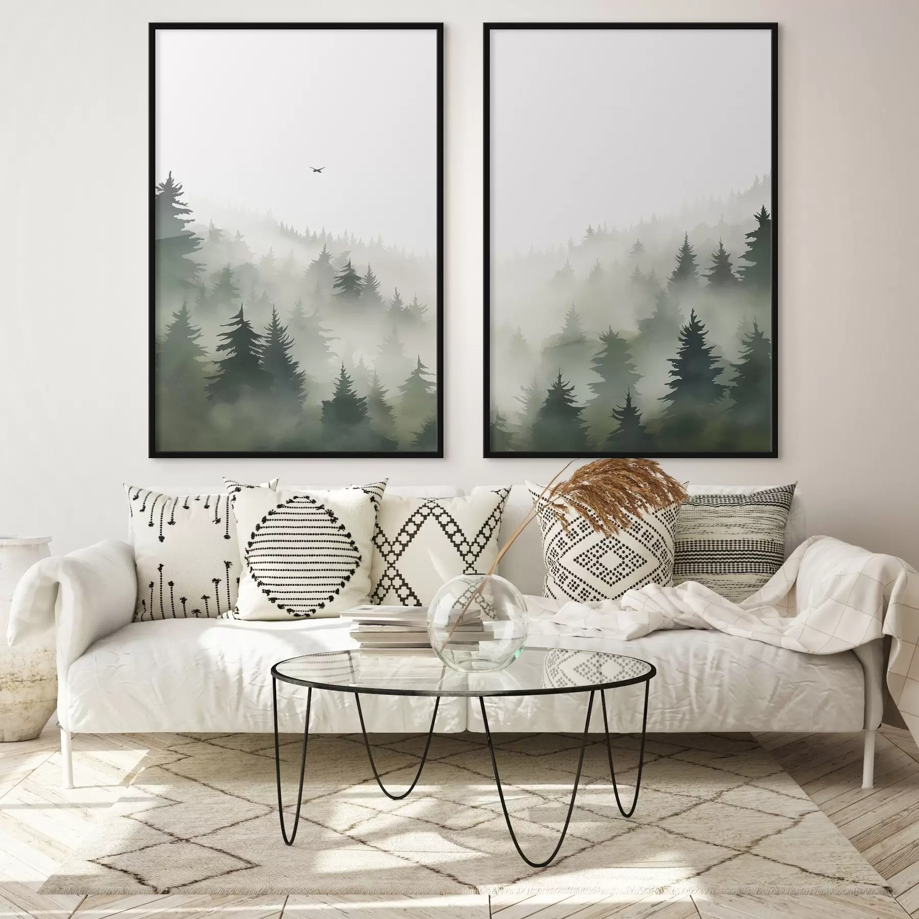 fotószőnyeg Ködös erdő d01061