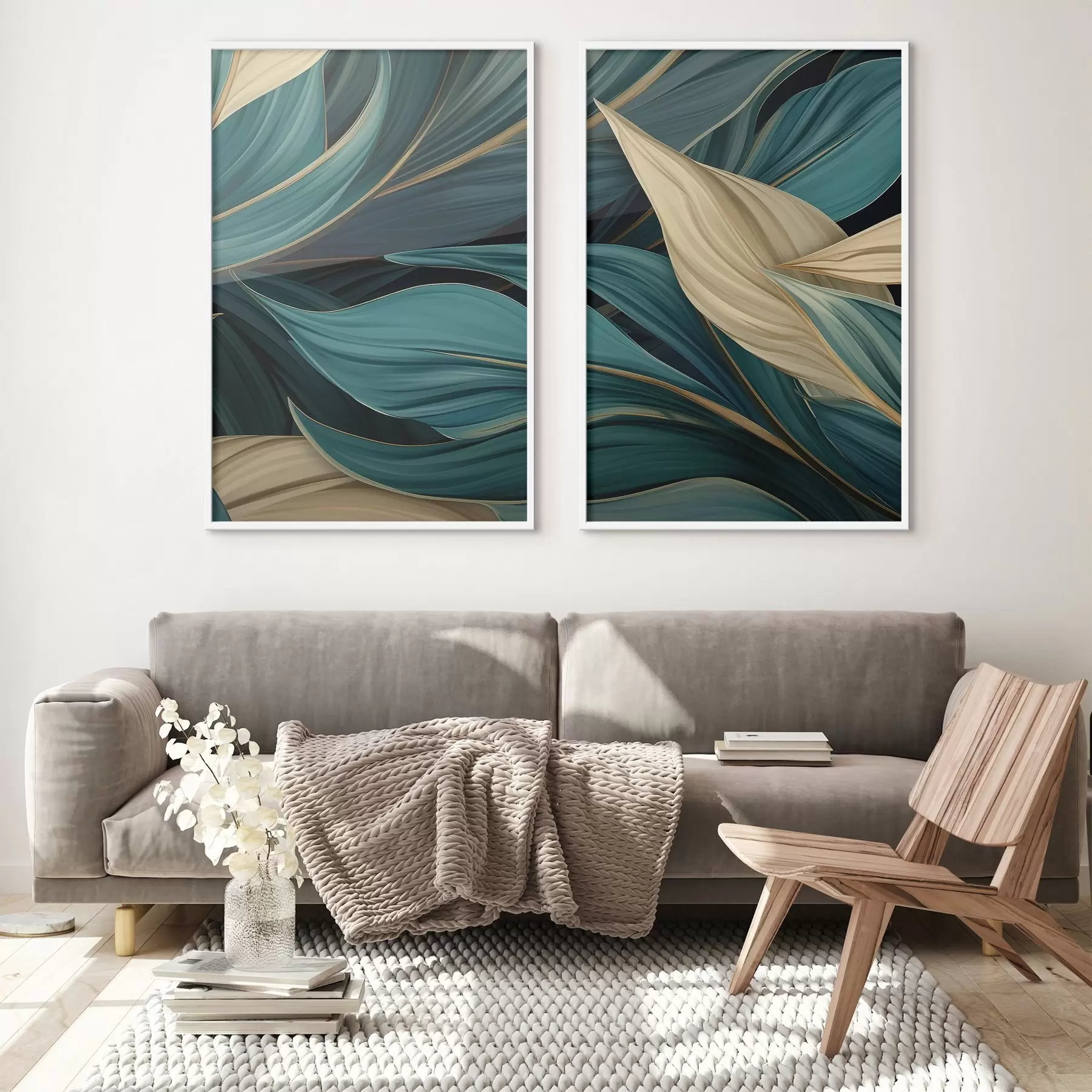 fotószőnyeg Zöld absztrakt levelek d01063