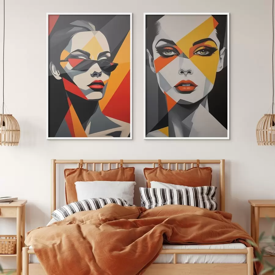 fotószőnyeg Absztrakt portrék d01077