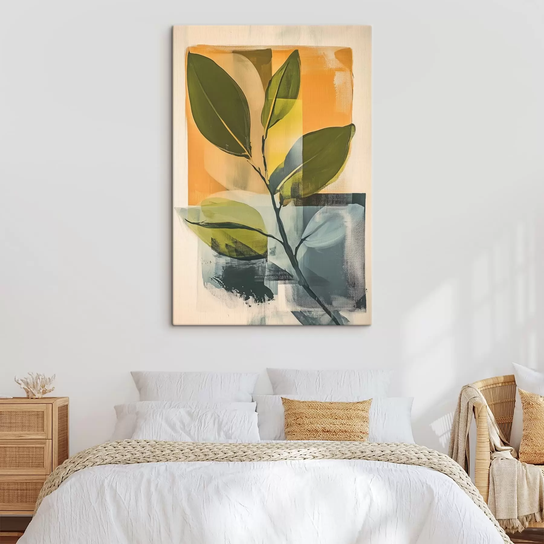 fotótapéta Levélág absztrakt háttér előtt s47250