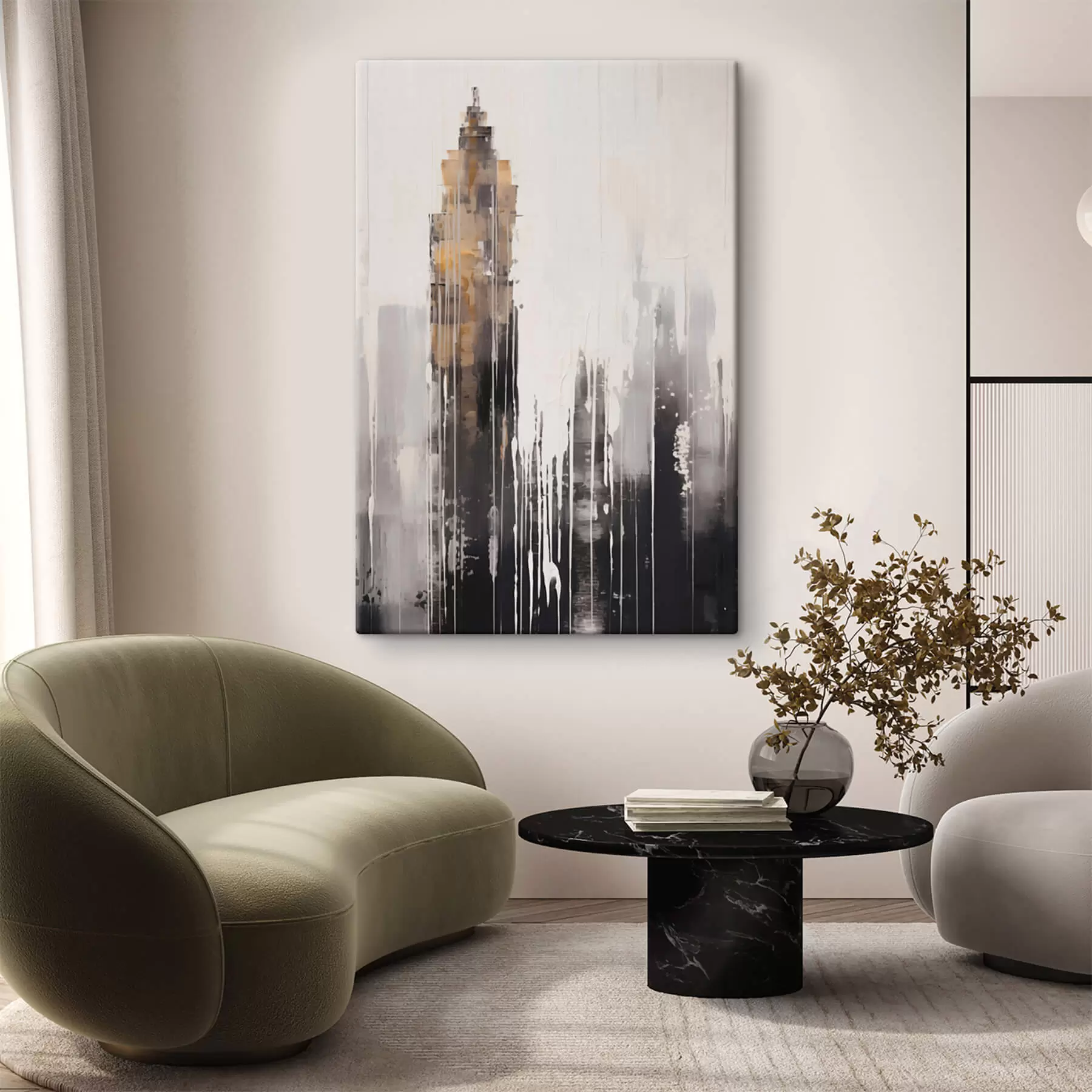 fotótapéta Absztrakt felhőkarcoló s47254