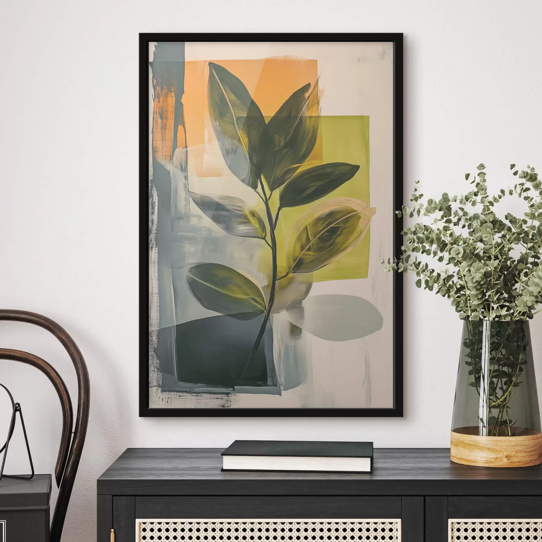 fotószőnyeg Levélág absztrakt háttér előtt f47249