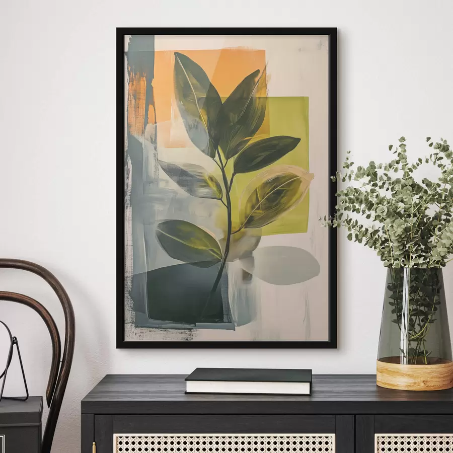 fotószőnyeg Levélág absztrakt háttér előtt f47249