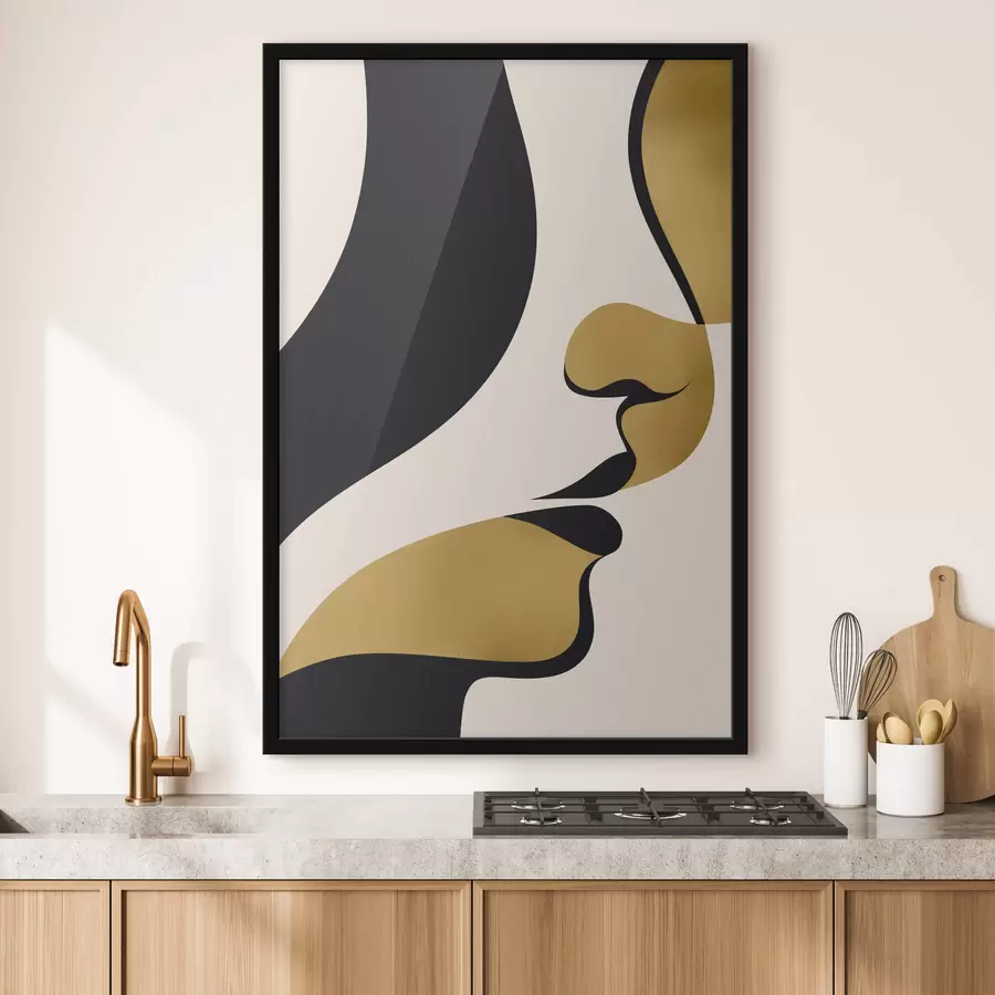 fotószőnyeg Arc absztrakt sziluettje f47251