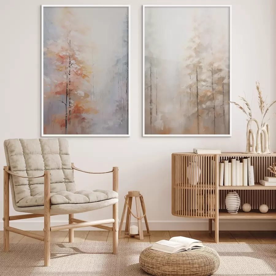 fotószőnyeg Őszi erdő utánzat festmény d00833