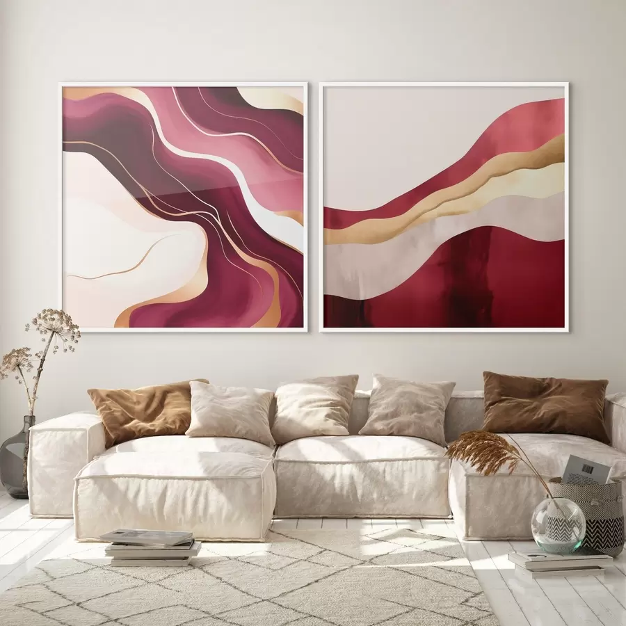 fotószőnyeg Hullámos absztrakció, gazdag árnyalatok d00903