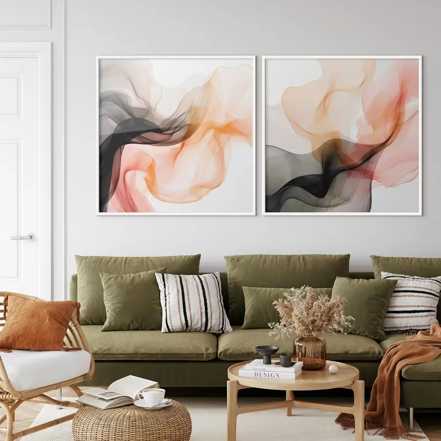 fotószőnyeg A narancssárga és a fekete energiája d00904