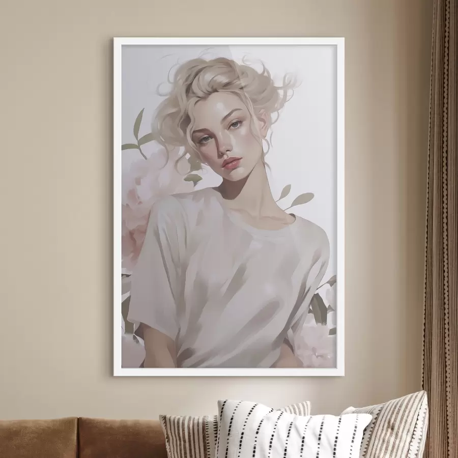 fotószőnyeg Egy lány portréja f47339