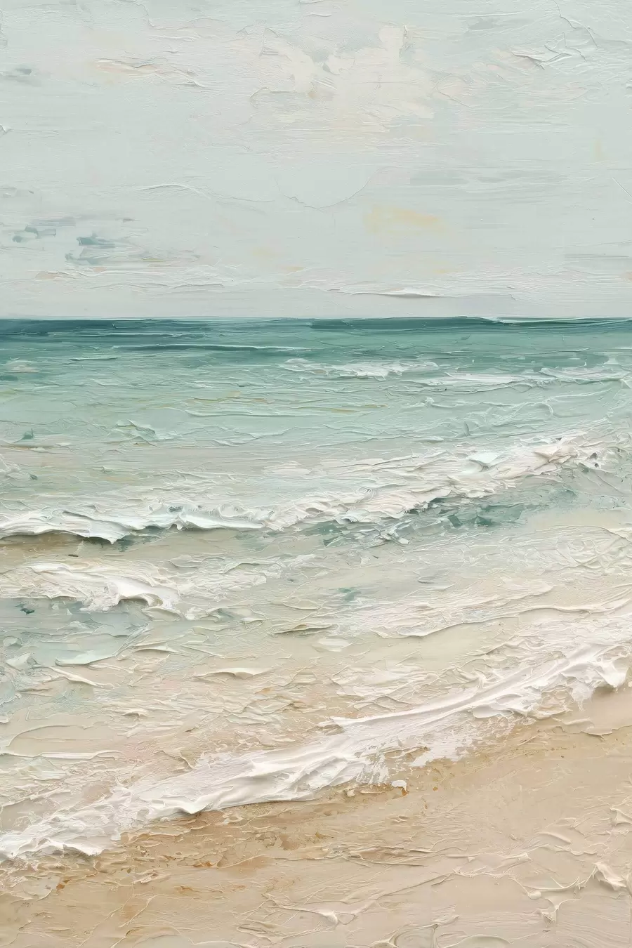 fotótapéta tengerpart olajfestmény stílusban s47120