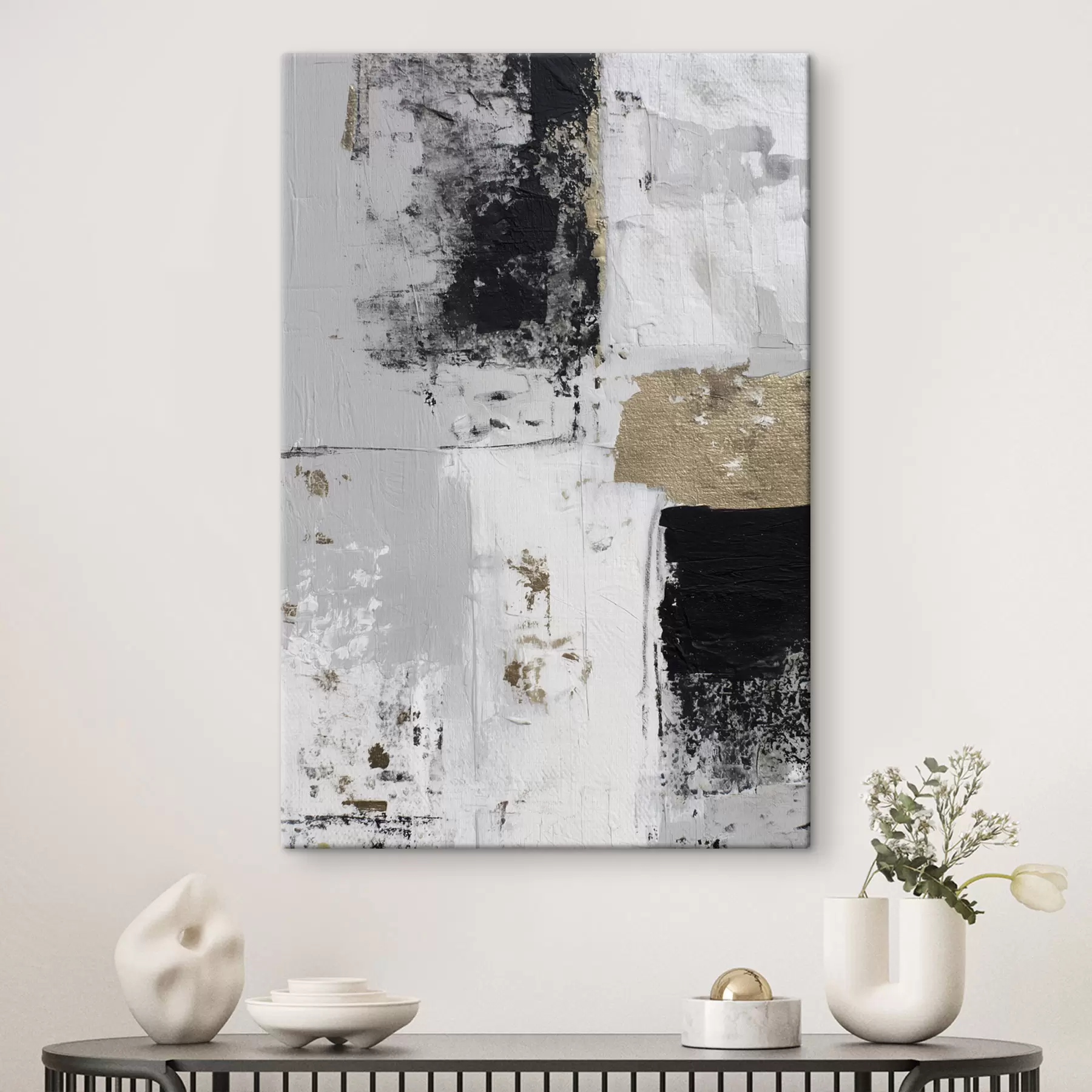 fotótapéta kortárs absztrakció kontrasztos színekkel s47134