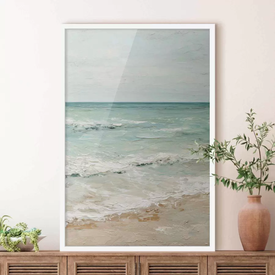 fotószőnyeg tengerpart olajfestmény stílusban f47119