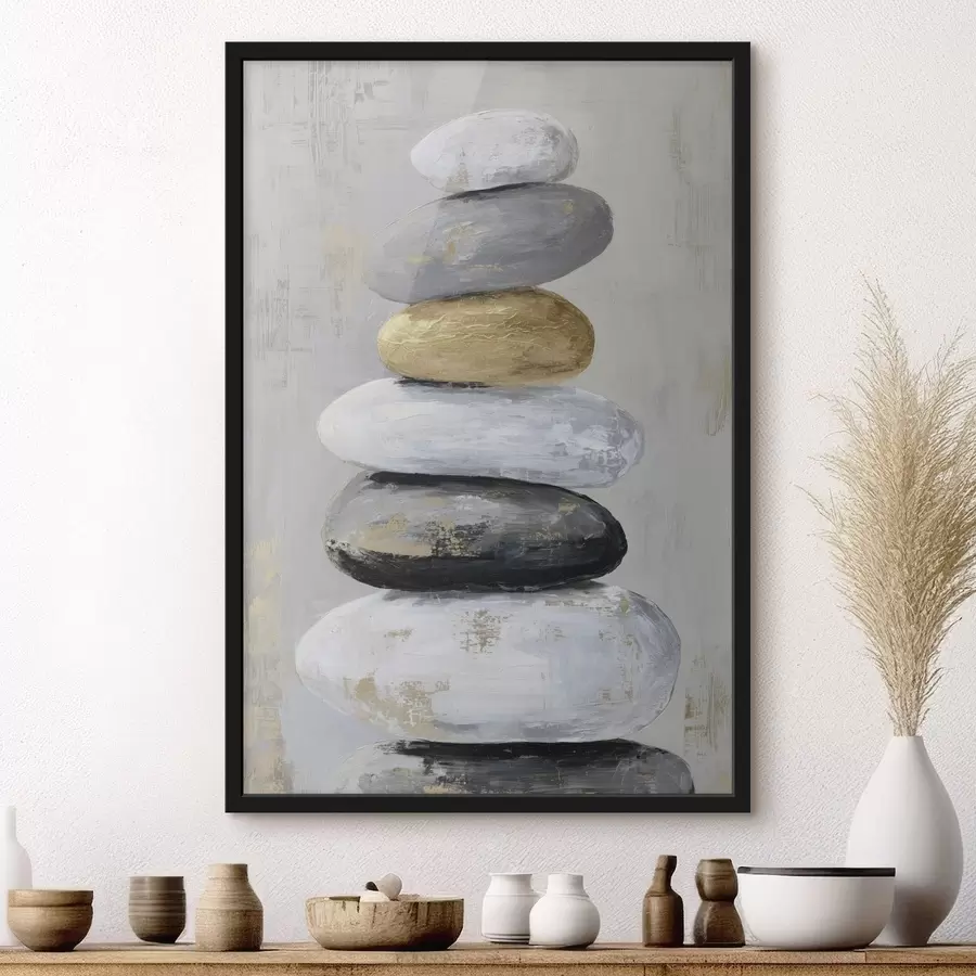 fotószőnyeg nagy kövek festészeti stílusban f47235