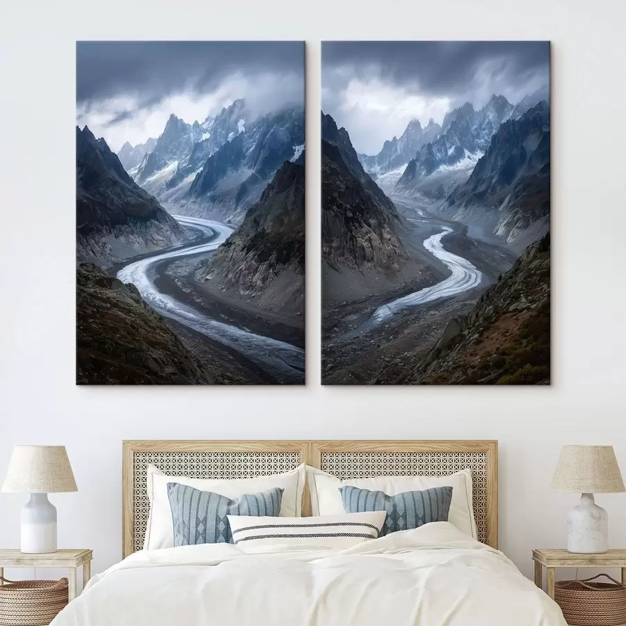 fotótapéta hegyvidéki táj felhőkkel m01180