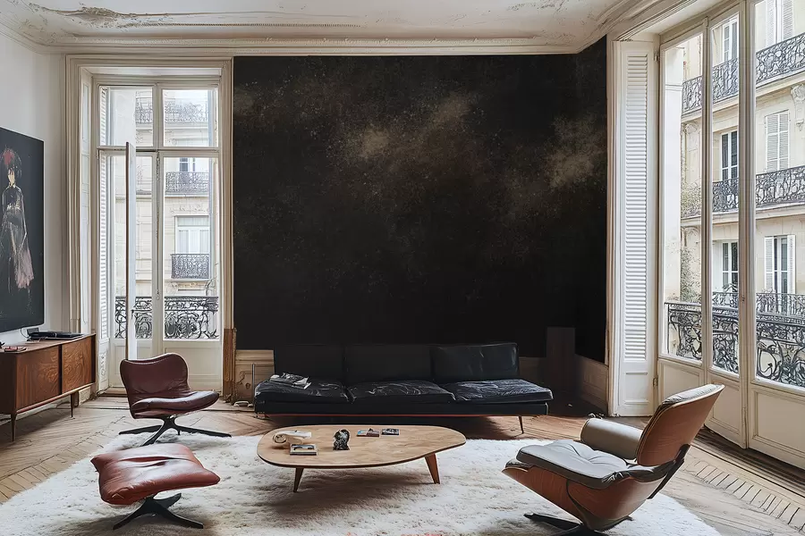 fotószőnyeg Sötét absztrakt textúra szemcsés hatással w05058