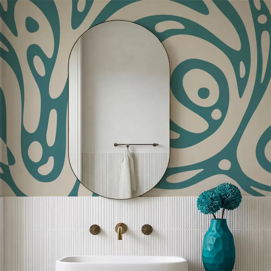 fotószőnyeg Absztrakt mintázat áramló organikus formákkal w05071