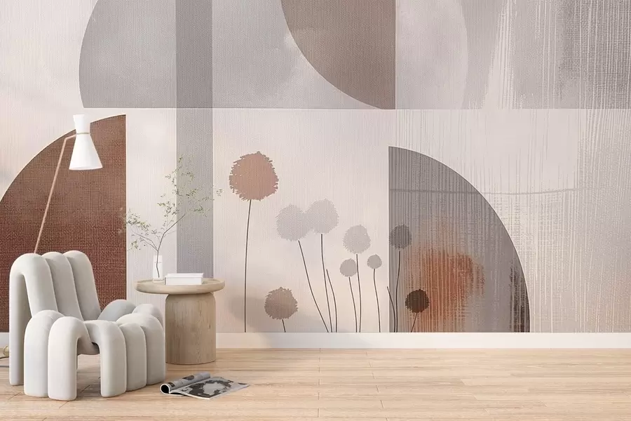 fotószőnyeg Virágok és textúra w09627v1