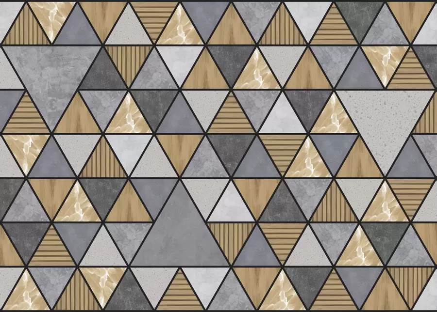 fotószőnyeg Háromszög alakú dísz semleges és meleg színekkel w05096v1