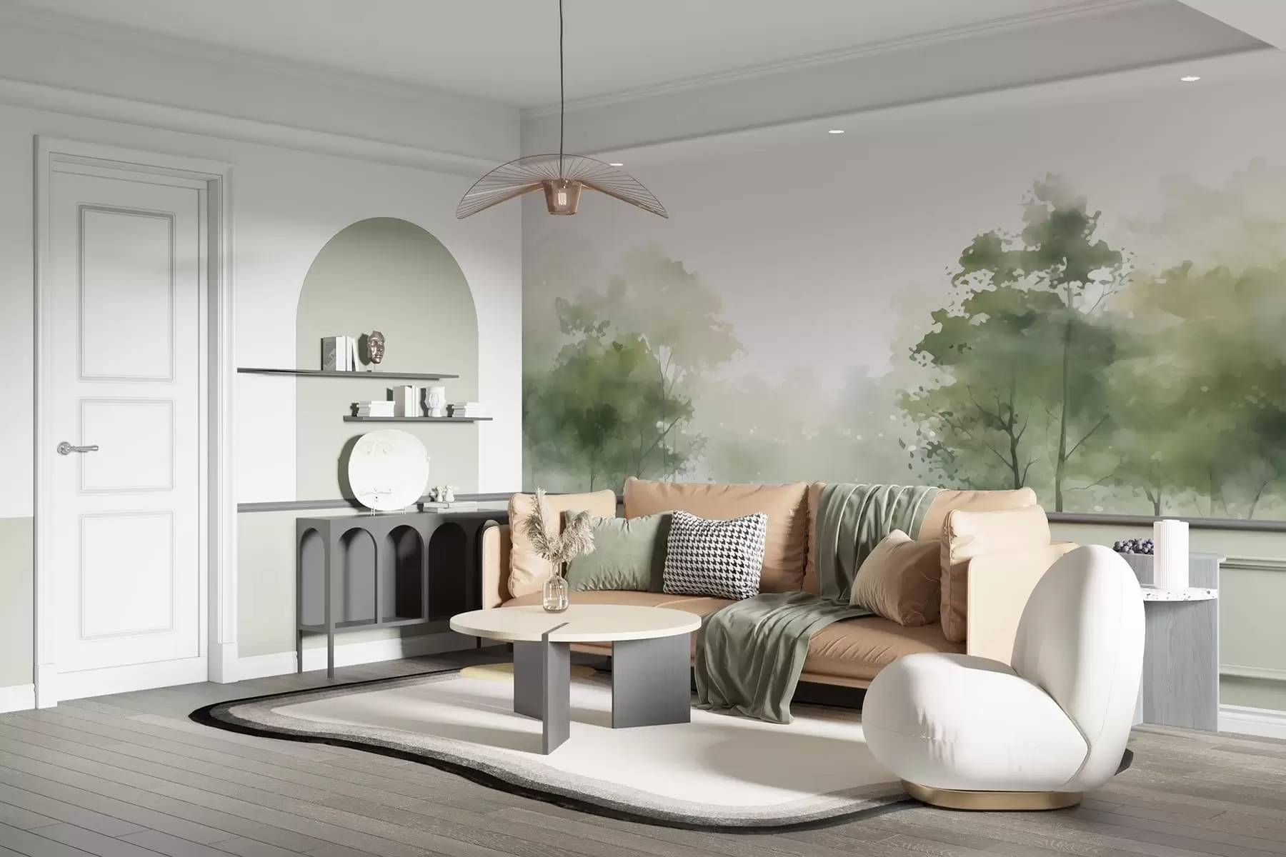 fotószőnyeg Fák, táj w05081