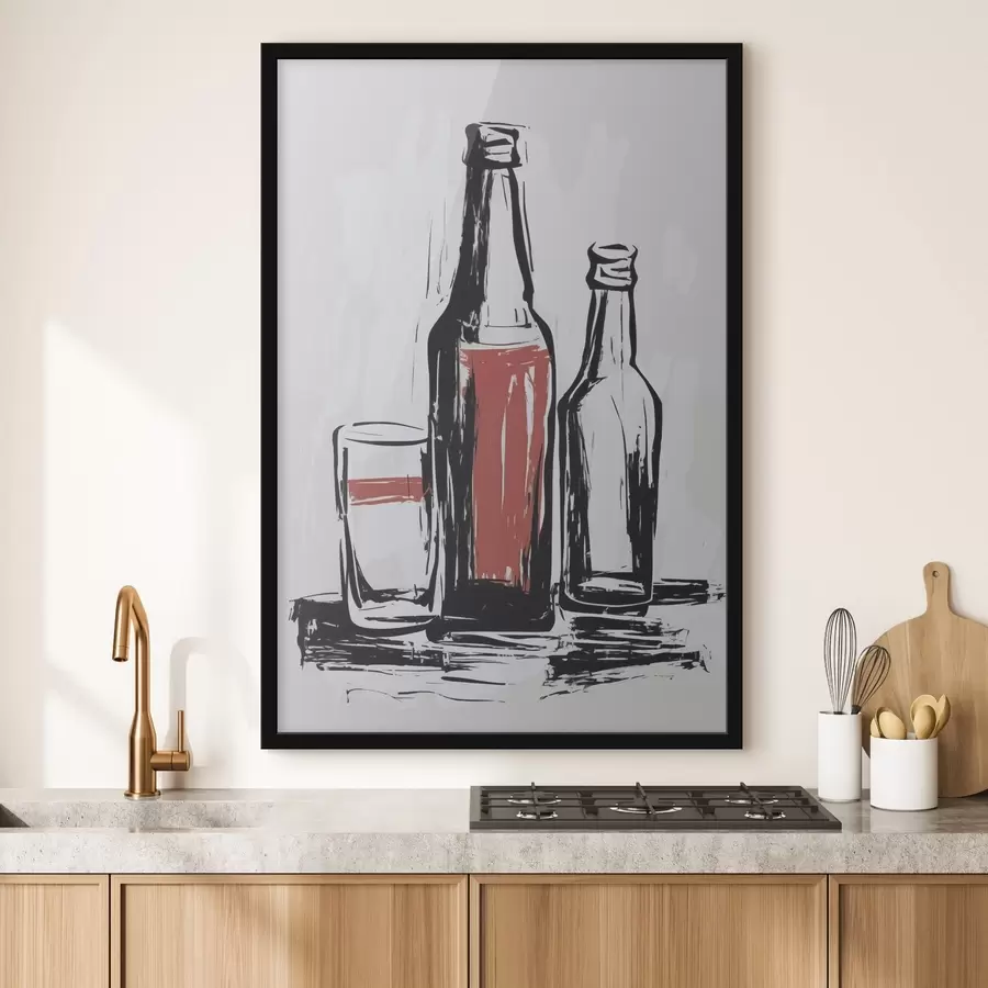 fotószőnyeg Palackok és üvegek f47493