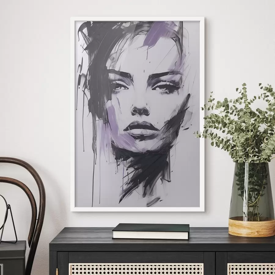 fotószőnyeg Absztrakt női portré f47498