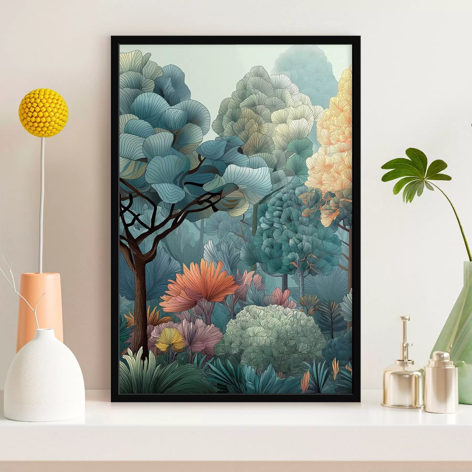 fotószőnyeg Absztrakt erdő f47105