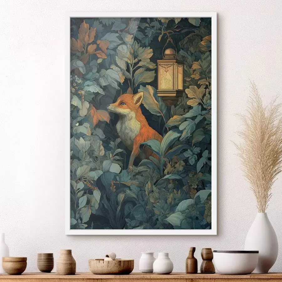 fotószőnyeg Cuki róka a bokrokban f47107