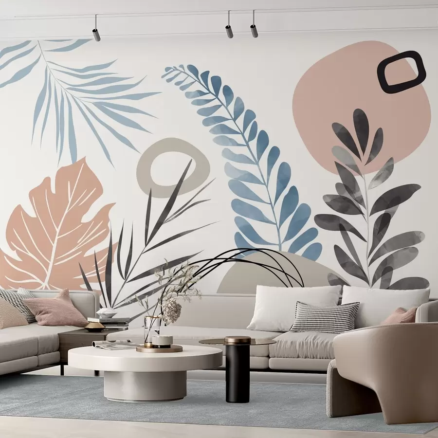 fotószőnyeg Absztrakció növényzettel w05137v1